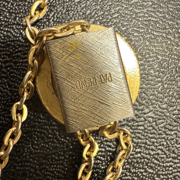 Vintage Floral Gold Tassel Pendant Lariat Necklace - Picture 6 of 7